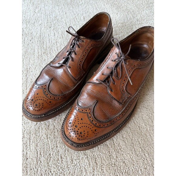 VTG Florsheim Imperial Brown Shoes Sz 9.5 D 93602 - Resoled with Vibram!! main image 6